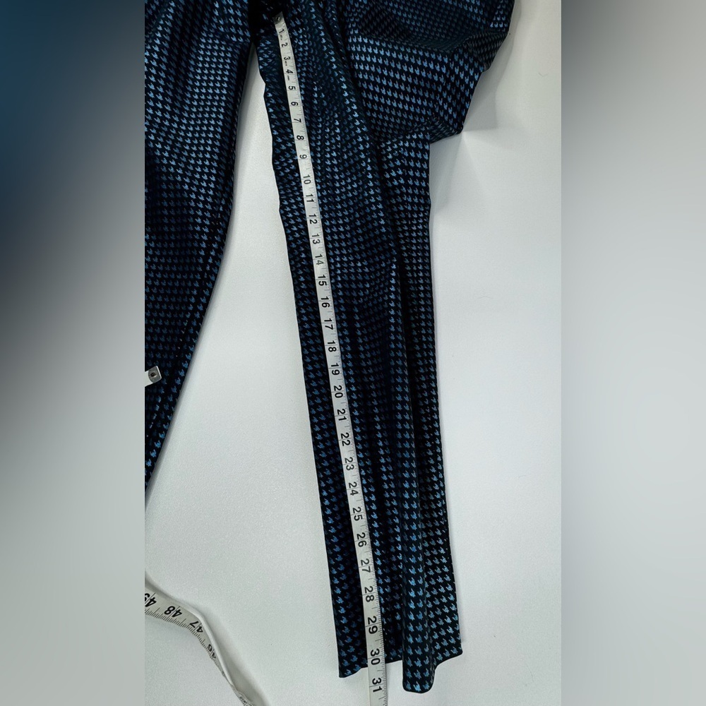 Nwt Metallic Blue Herringbone Pixie Mid Rise Stre… - image 7